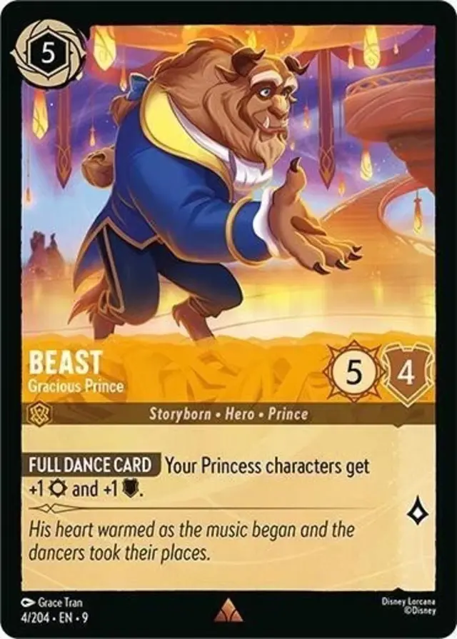 Disney Lorcana: Fabled RARE Beast - Gracious Prince #4/204