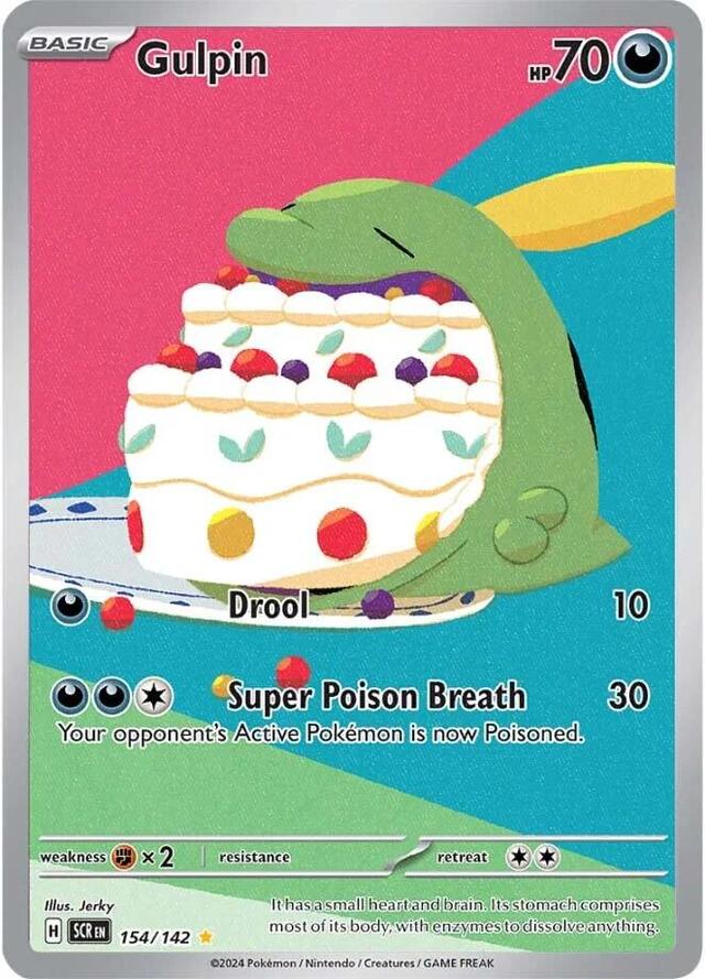 Pokemon TCG: Gulpin #154/142 Pokemon Stellar Crown