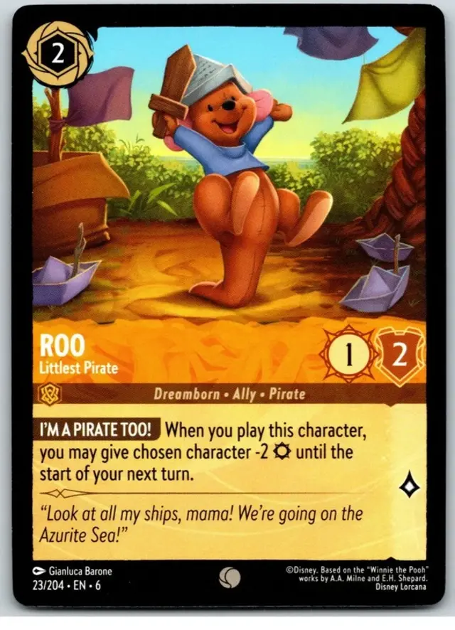 Disney Lorcana: Azurite Sea COMMON Roo - Littlest Pirate #23/204
