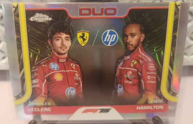 Charles Leclerc / Lewis Hamilton #165 2025 Topps Chrome Sapphire Formula 1