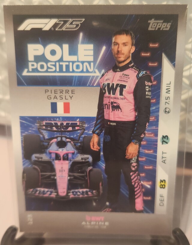 Pierre Gasly #123 Pole Position 2025 Topps Turbo Attax Formula 1
