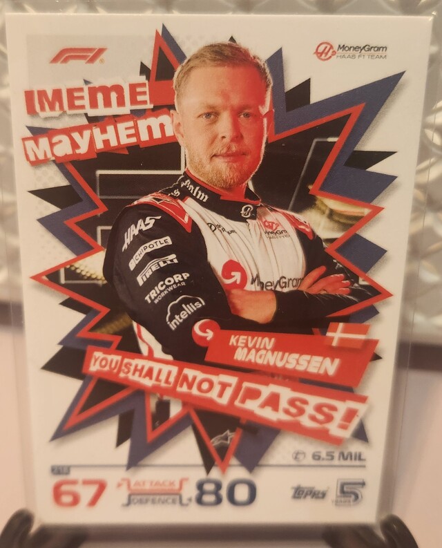 Kevin Magnussen #218 2024 Topps Turbo Attax Formula 1