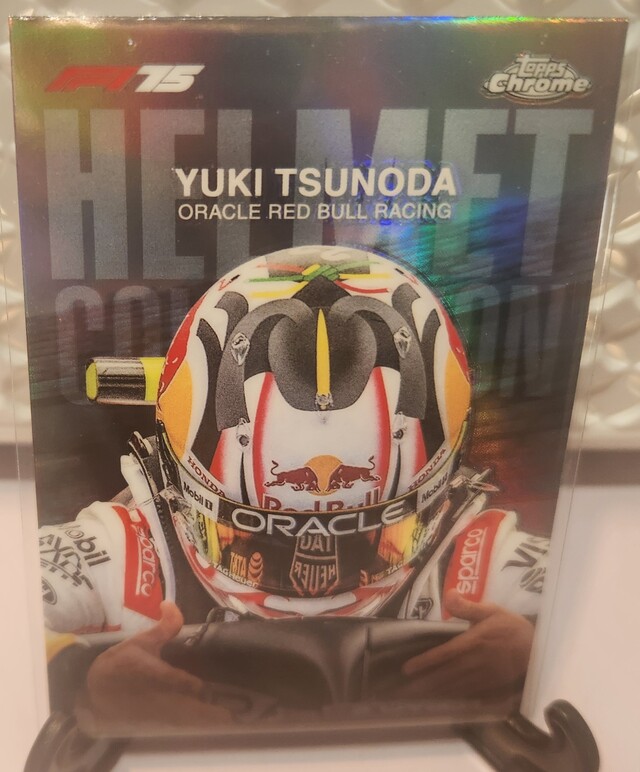 Yuki Tsunoda #HC-3 2025 Topps Chrome Formula 1 Helmet Collection