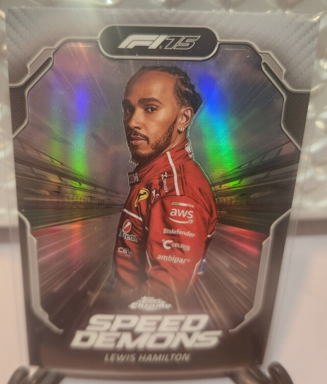 Lewis Hamilton #SD-2 2025 Topps Chrome Formula 1 Speed Demons