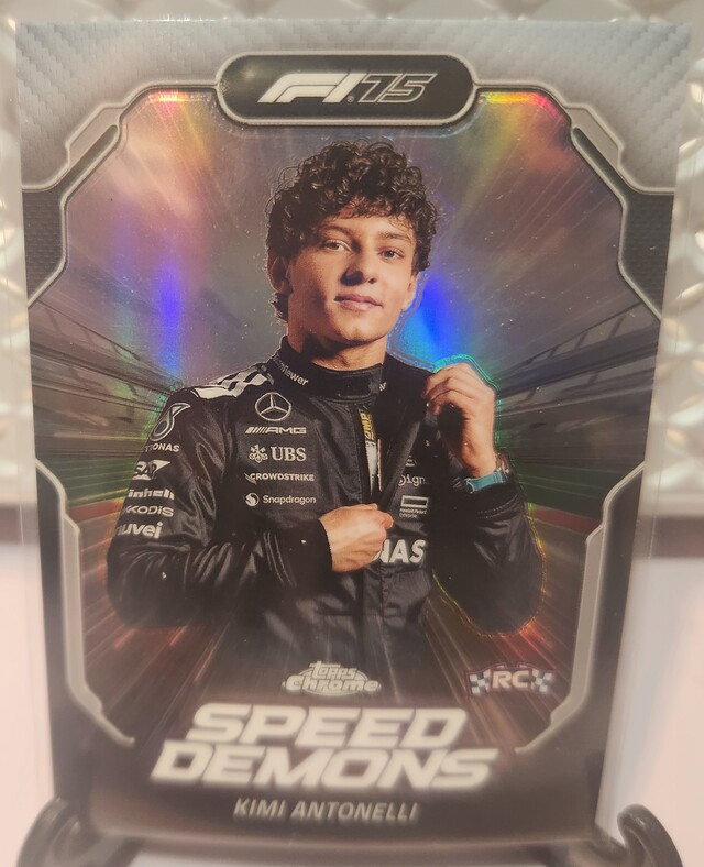 Kimi Antonelli #SD-1 2025 Topps Chrome Formula 1 Speed Demons