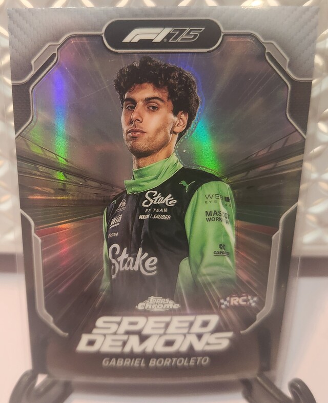 Gabriel Bortoleto #SD-10 2025 Topps Chrome Formula 1 Speed Demons