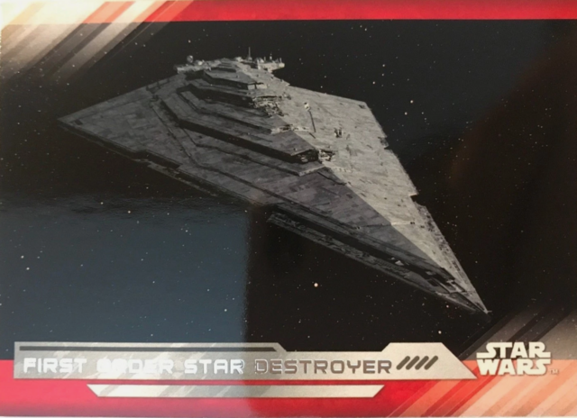 Topps Star Wars: The Last Jedi 2017 - First Order Star Destroyer #62