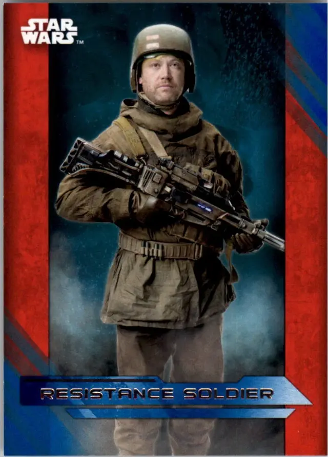 Topps Star Wars: The Last Jedi 2017 - Resistance Soldier #48 Blue