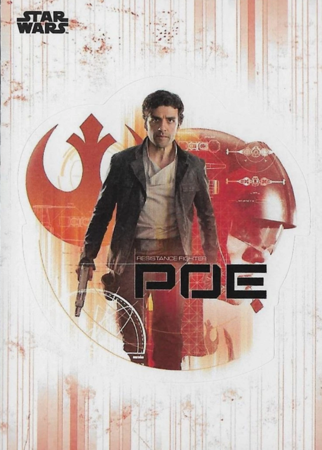 Topps Star Wars: The Last Jedi 2017 - Poe Dameron Sticker Card #DS-6