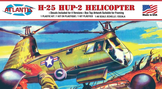 Atlantis Models 1/48 H-25 HUP-2 Army Mule Helicopter
