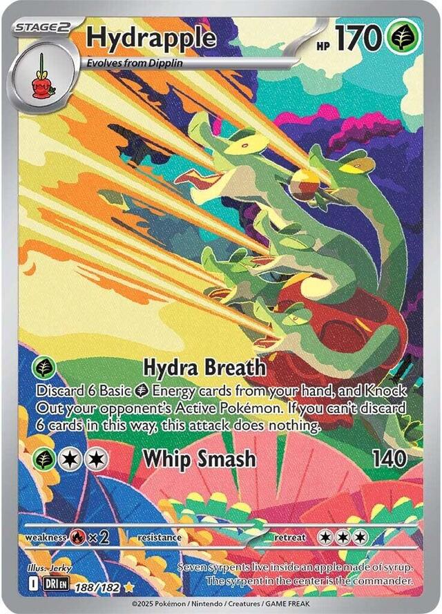 Pokemon TCG: Hydrapple #188/182 Pokemon Destined Rivals