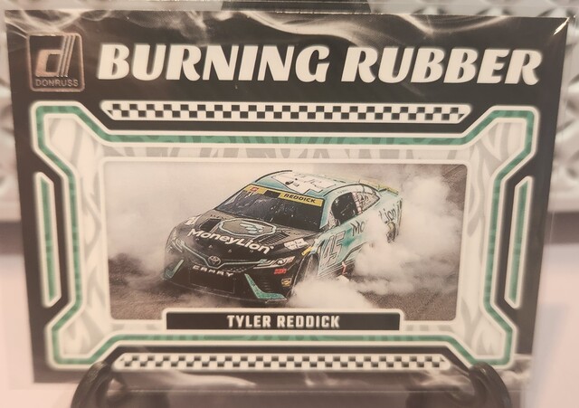 Tyler Reddick #15 2024 Panini Donruss NASCAR Burning Rubber