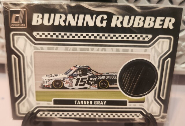 Tanner Gray #BRM-TG 2024 Donruss NASCAR Burning Rubber Materials