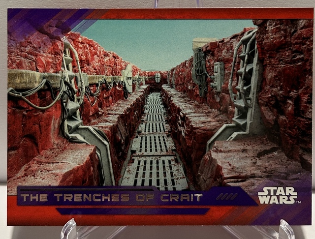 Topps Star Wars: The Last Jedi 2017 - The Trenches Of Crait #88 Purple