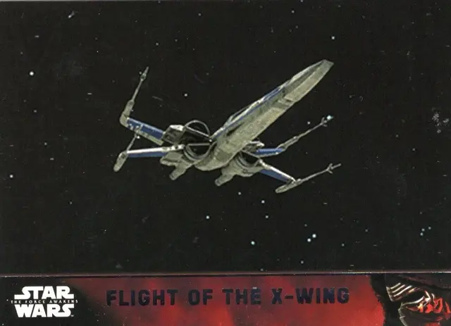 Topps Star Wars: The Force Awakens 2015 - Flight Of The X-Wing #61 Blue