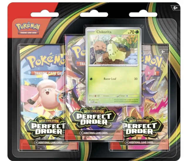 Pokémon TCG: Mega Evolution-Perfect Order 3 Pack Blister