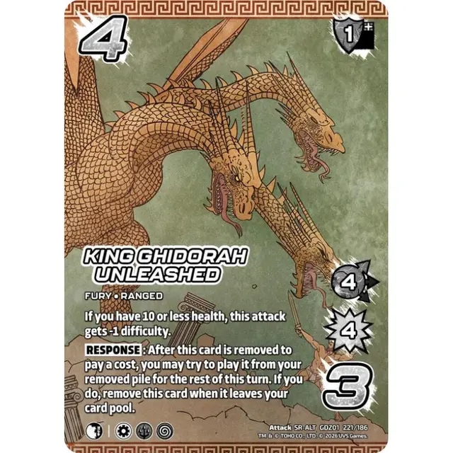 Godzilla: Reign Of Kaiju - King Ghidorah Unleashed (Alternate Art) #221/186