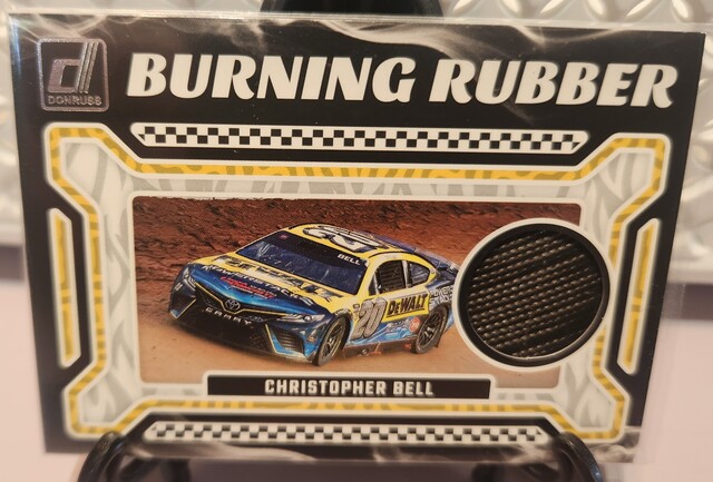 Christopher Bell #39 2024 Donruss NASCAR Burning Rubber Materials