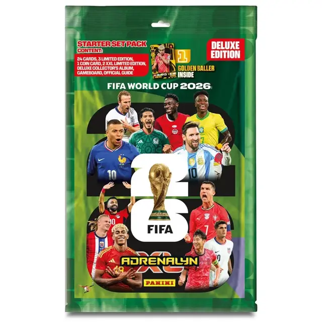 Panini FIFA World Cup Adrenalyn XL 2026 Card Starter Pack Deluxe Version