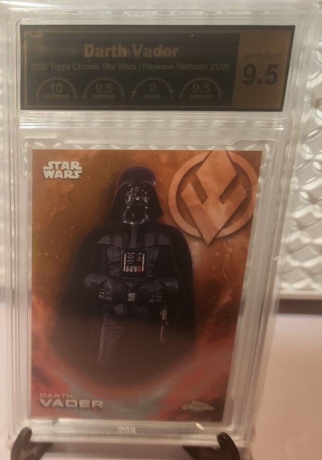 Darth Vader 21/25 #CE-14 Star Wars 2025 Topps Chrome PCG Graded 9.5 Gem Mint