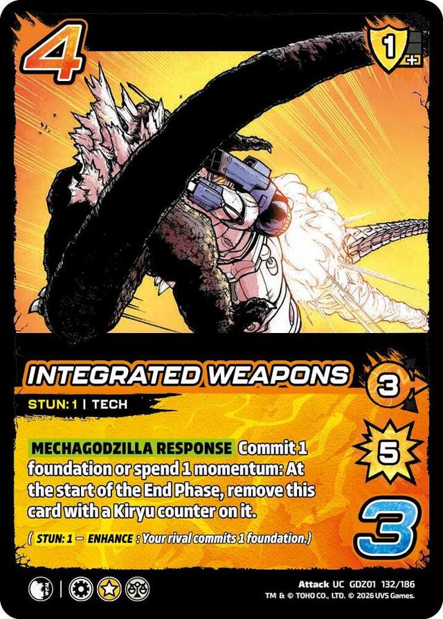 Godzilla: Reign Of Kaiju - Integrated Weapons #132/186