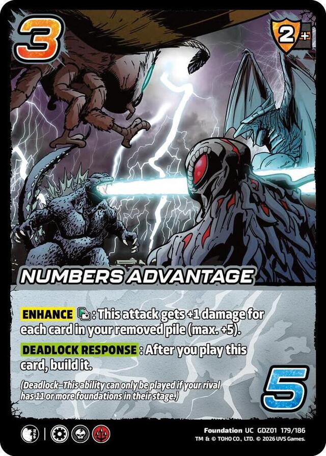 Godzilla: Reign Of Kaiju - Numbers Advantage #179/186
