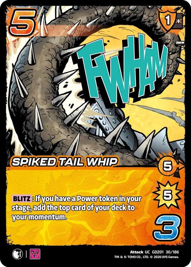 Godzilla: Reign Of Kaiju - Spiked Tail Whip #30/186