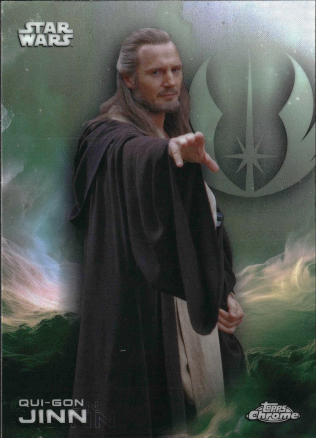 Topps Star Wars: Chrome 2025 - Qui Gon Jinn #152 Rainbow Refractor