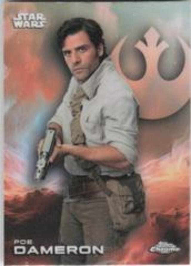 Topps Star Wars: Chrome 2025 - Poe Dameron #145 Rainbow Refractor