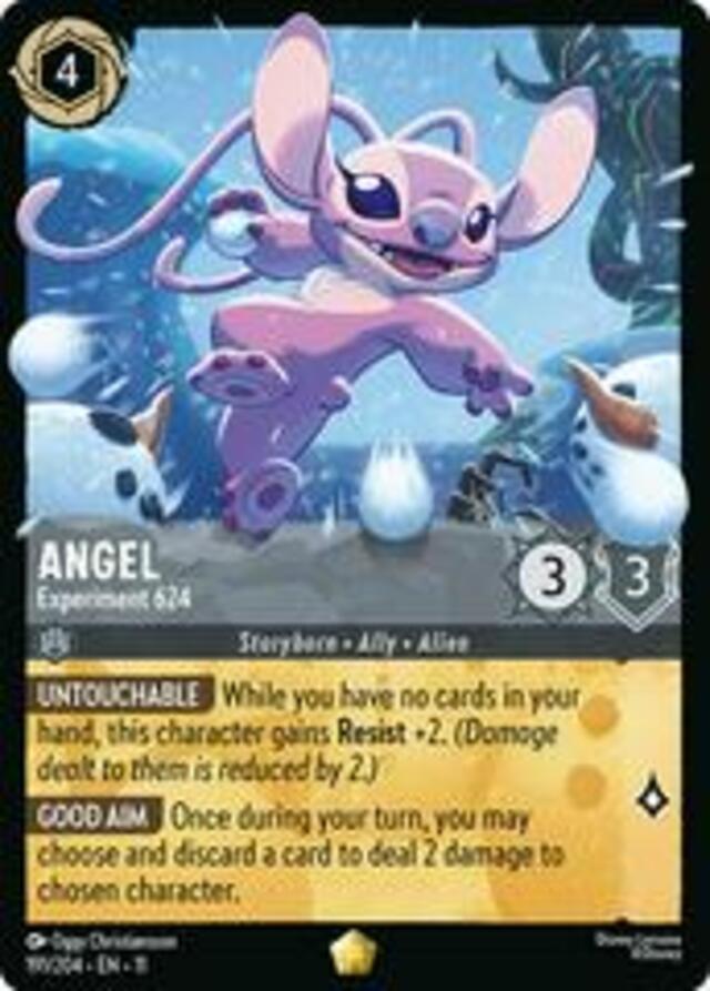 Disney Lorcana: Winterspell LEGENDARY Angel - Experiment 624 #191/204
