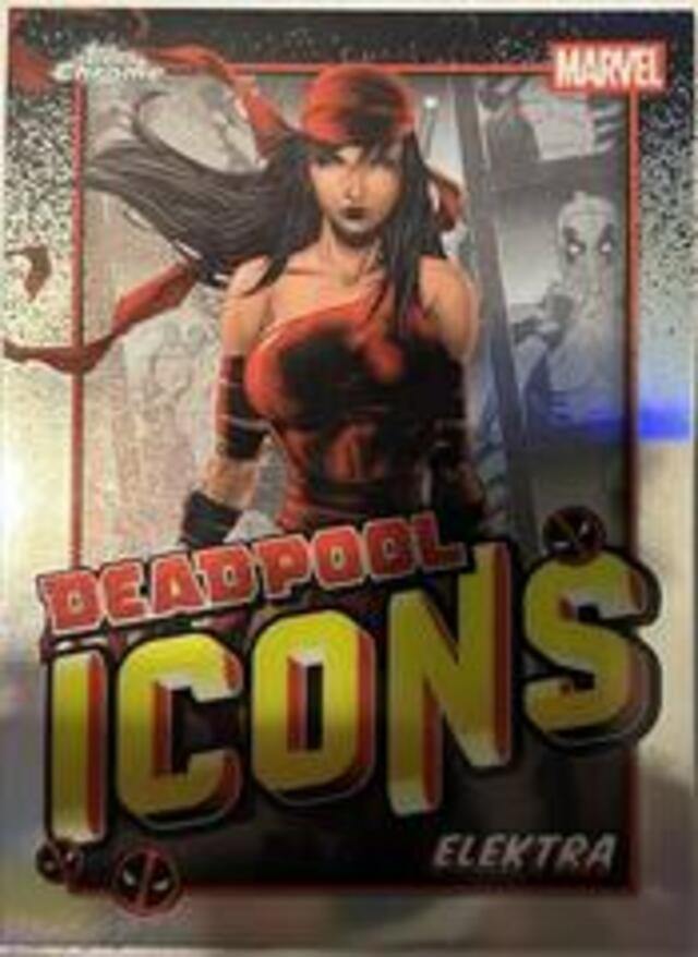 Topps Deadpool: Chrome 2025 Deadpool Icons - Elektra #DI-7