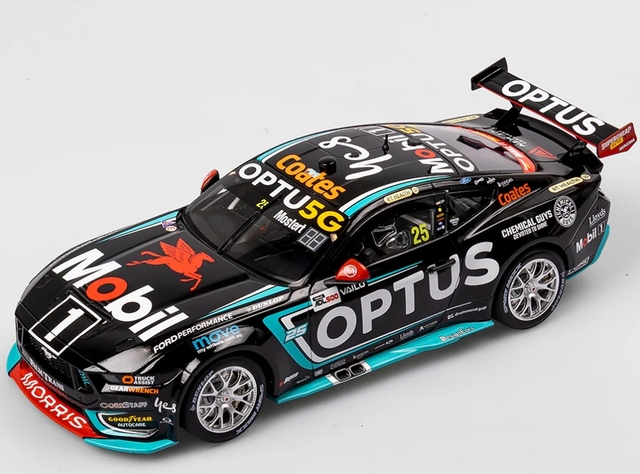 Ford Mustang GT #25 Mobil 1 Optus Racing 2024 Vailo Adelaide 500 Exclusive Edition - Authentic Collectables 1/18
