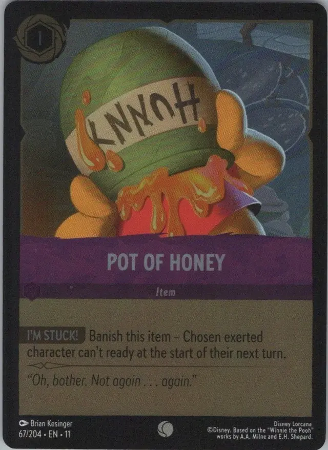 Disney Lorcana: Winterspell COMMON FOIL Pot Of Honey #67/204
