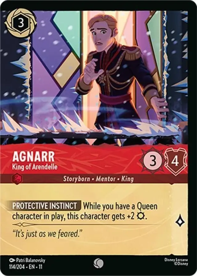 Disney Lorcana: Winterspell COMMON FOIL - Agnarr - King Of Arendelle #114/204