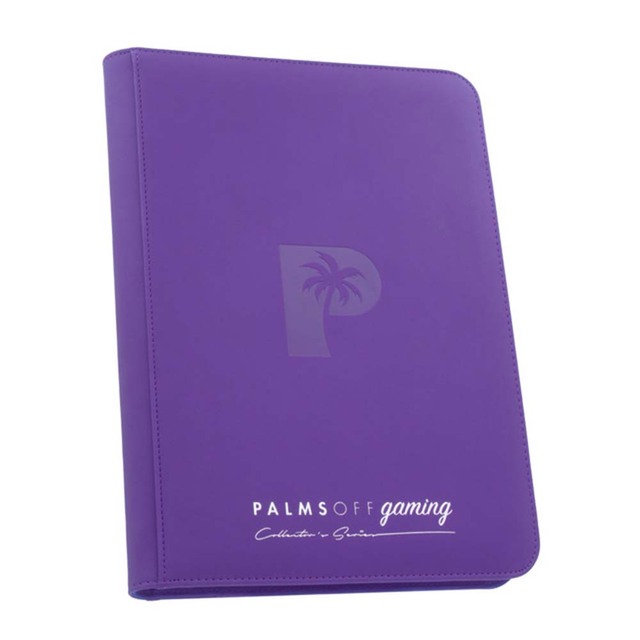 Palms Off Collector’s Series 9 Pocket Zip Binder – PURPLE