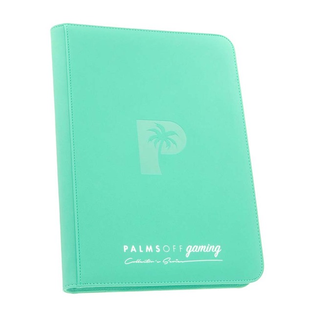 Palms Off Collector’s Series 9 Pocket Zip Binder – TURQUOISE