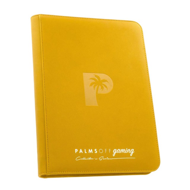 Palms Off Collector’s Series 9 Pocket Zip Binder – YELLOW