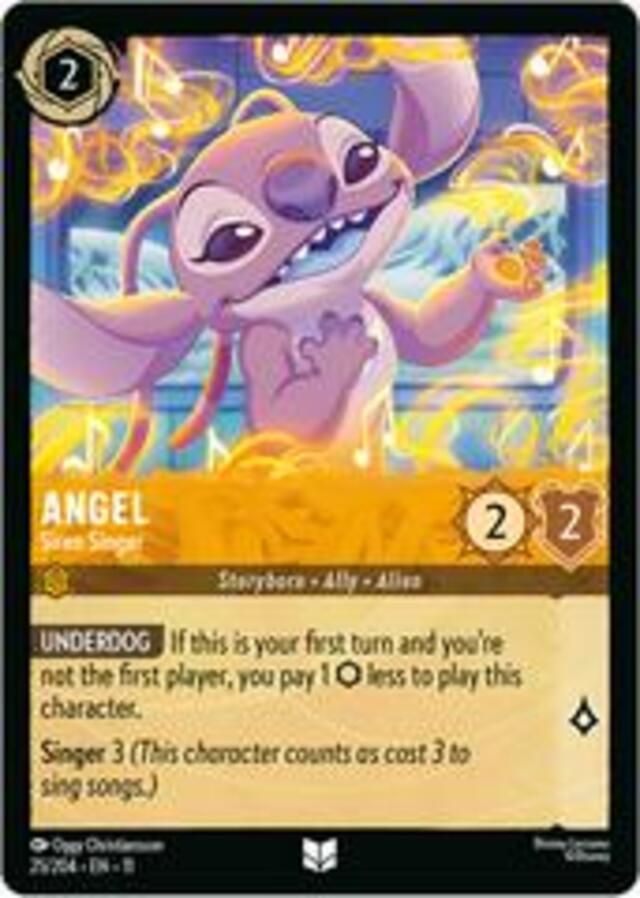 Disney Lorcana: Winterspell UNCOMMON Angel - Siren Singer #25/204