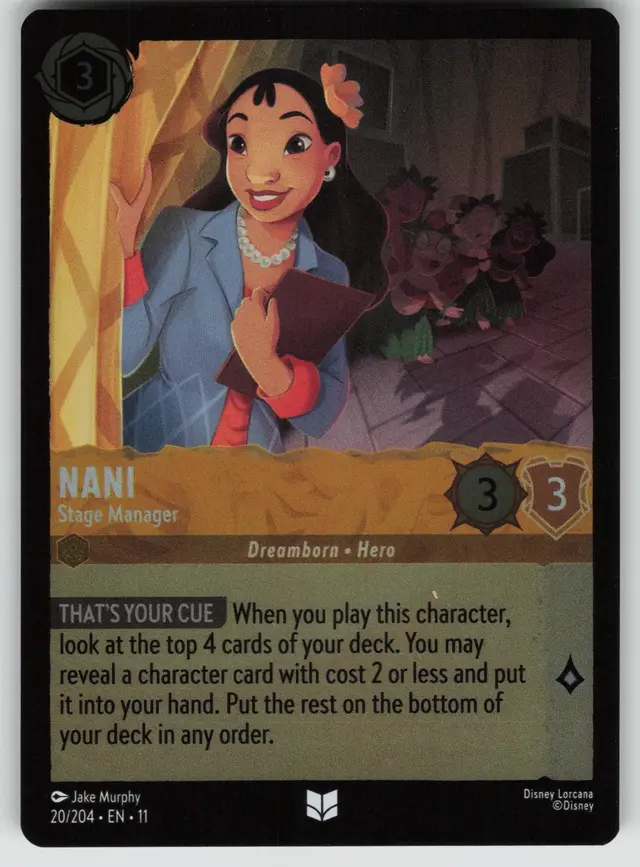 Disney Lorcana: Winterspell UNCOMMON FOIL Nani - Stage Manager #20/204