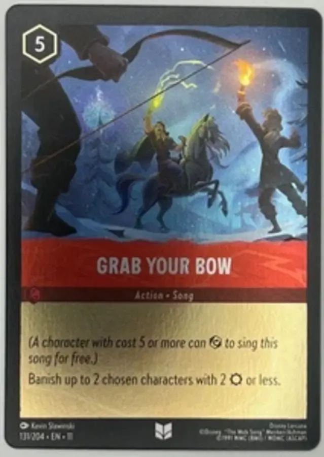 Disney Lorcana: Winterspell UNCOMMON FOIL Grab Your Bow #131/204