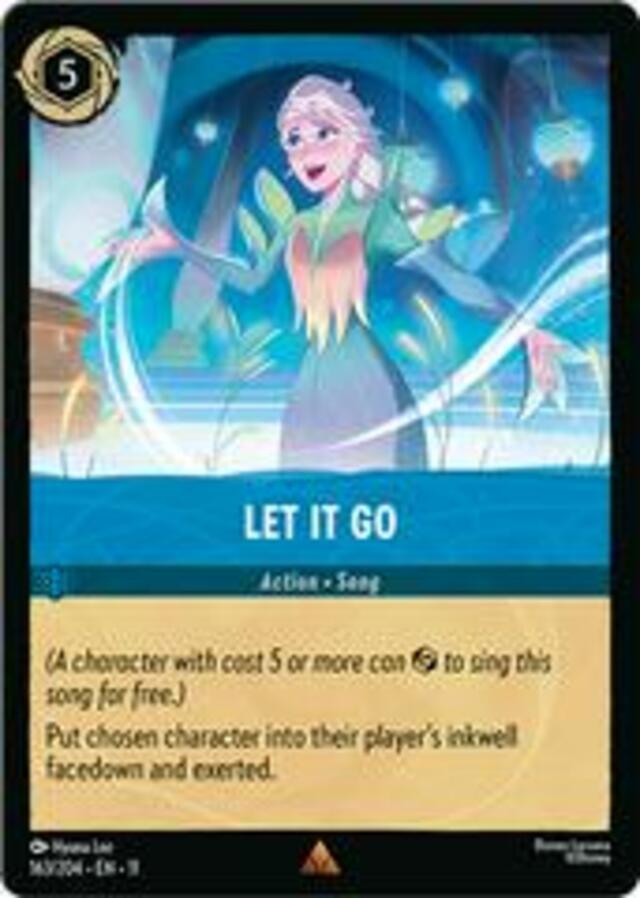 Disney Lorcana: Winterspell RARE Let It Go #163/204
