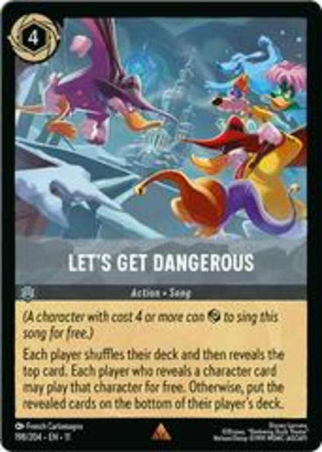 Disney Lorcana: Winterspell RARE Let's Get Dangerous #198/204