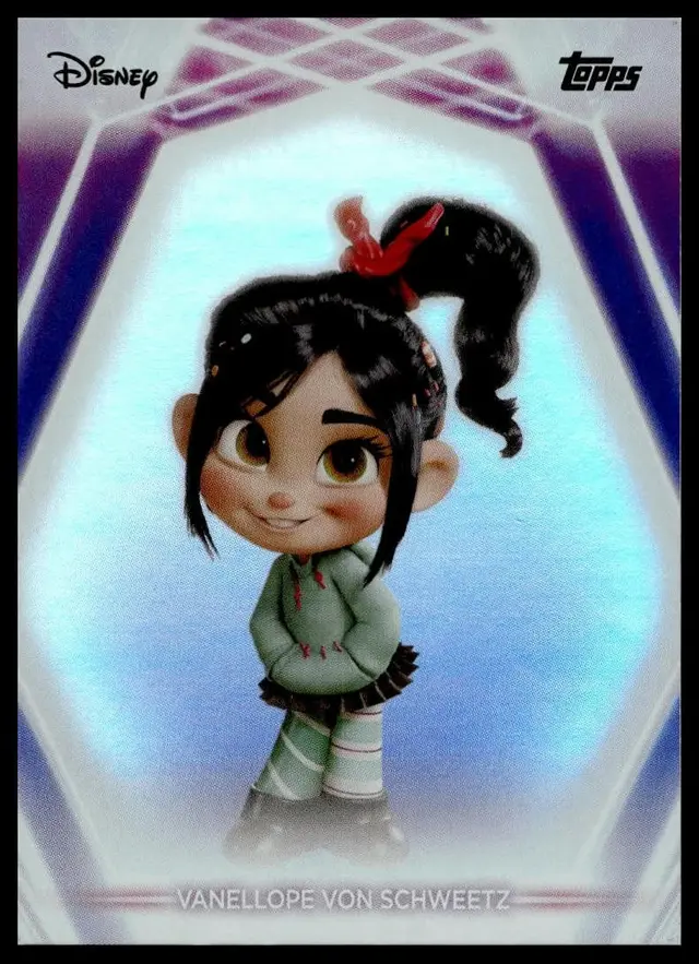 Topps Disney 2026: Neon - Vanellope Von Schweetz #109 Rainbow Foilboard