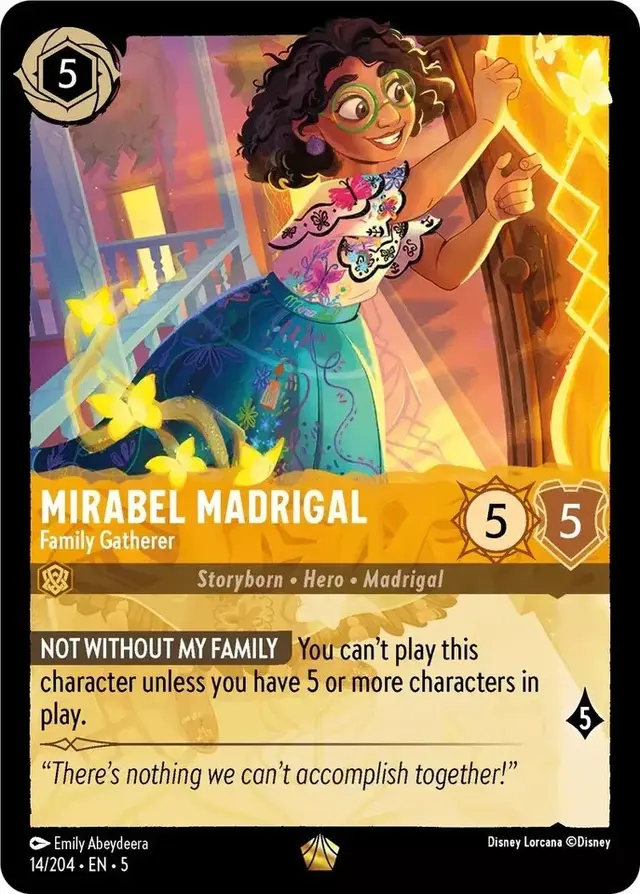 Disney Lorcana: Shimmering Skies LEGENDARY Mirabel Madrigal - Family Gatherer #14/204