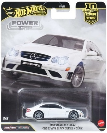 Hot Wheels Car Culture Power Trip 3/5 - 2008 Mercedes-Benz CLK 63 AMG Black Series/Serie