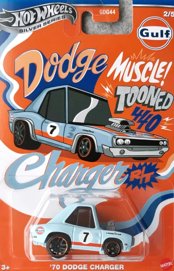 Hot Wheels Silver Series Tooned Gulf '70 Dodge Charger