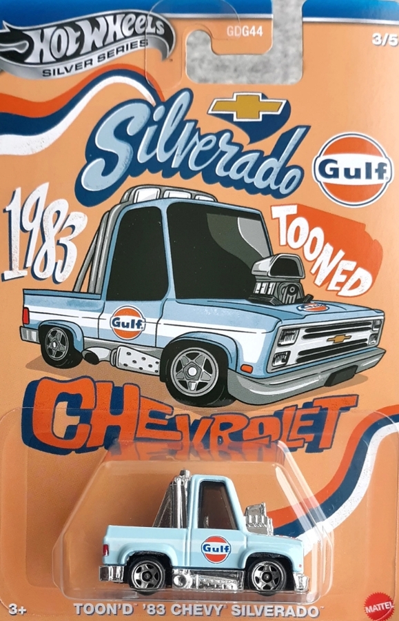 Hot Wheels Silver Series Tooned Gulf '83 Chevy Silverado