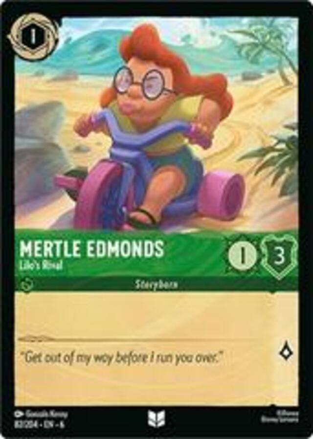 Disney Lorcana: Azurite Sea UNCOMMON FOIL Mertle Edmonds - Lilo's Rival #82/204