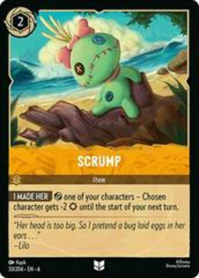 Disney Lorcana: Azurite Sea UNCOMMON FOIL Scrump #33/204
