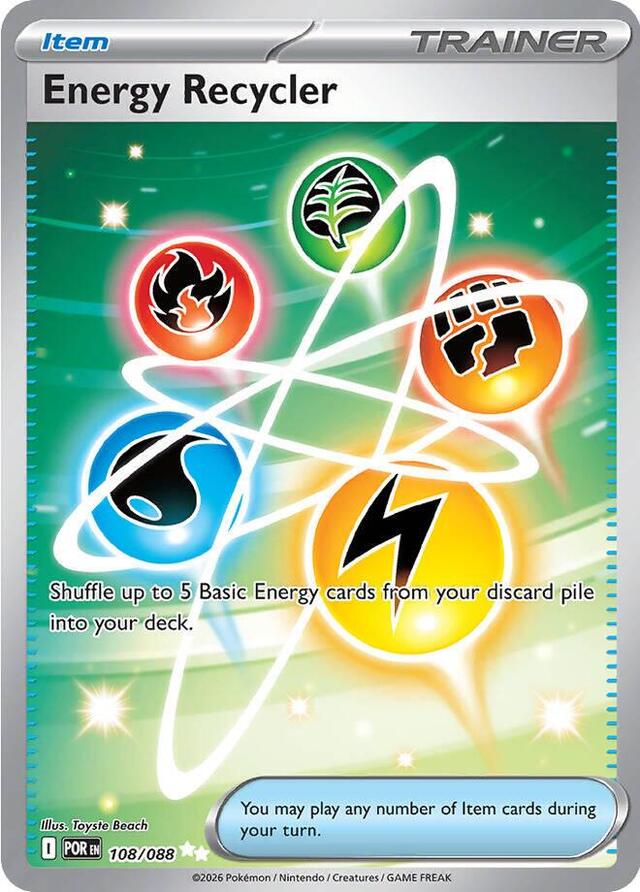 Pokemon TCG: Energy Recycler #108/088 Pokemon Perfect Order